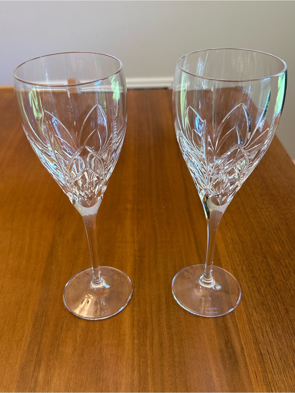 Set(s) of 2 Marquis by Waterford "Caprice" Red Wine Glasses/Goblets, 9 3/8”